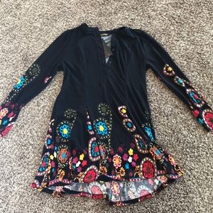 Long sleeve floral dress
